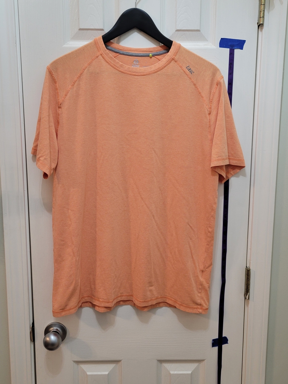 Tasc Men’s Short-Sleeve Crew T-Shirt in Peach